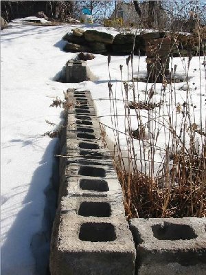 north wall looking east